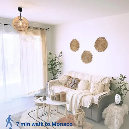 アパート 5 Min By Walk To Monaco- Private Parking- Terrace- Seaview ボーソレイユ