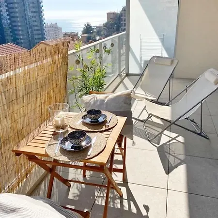 アパート 5 Min By Walk To Monaco- Private Parking- Terrace- Seaview ボーソレイユ